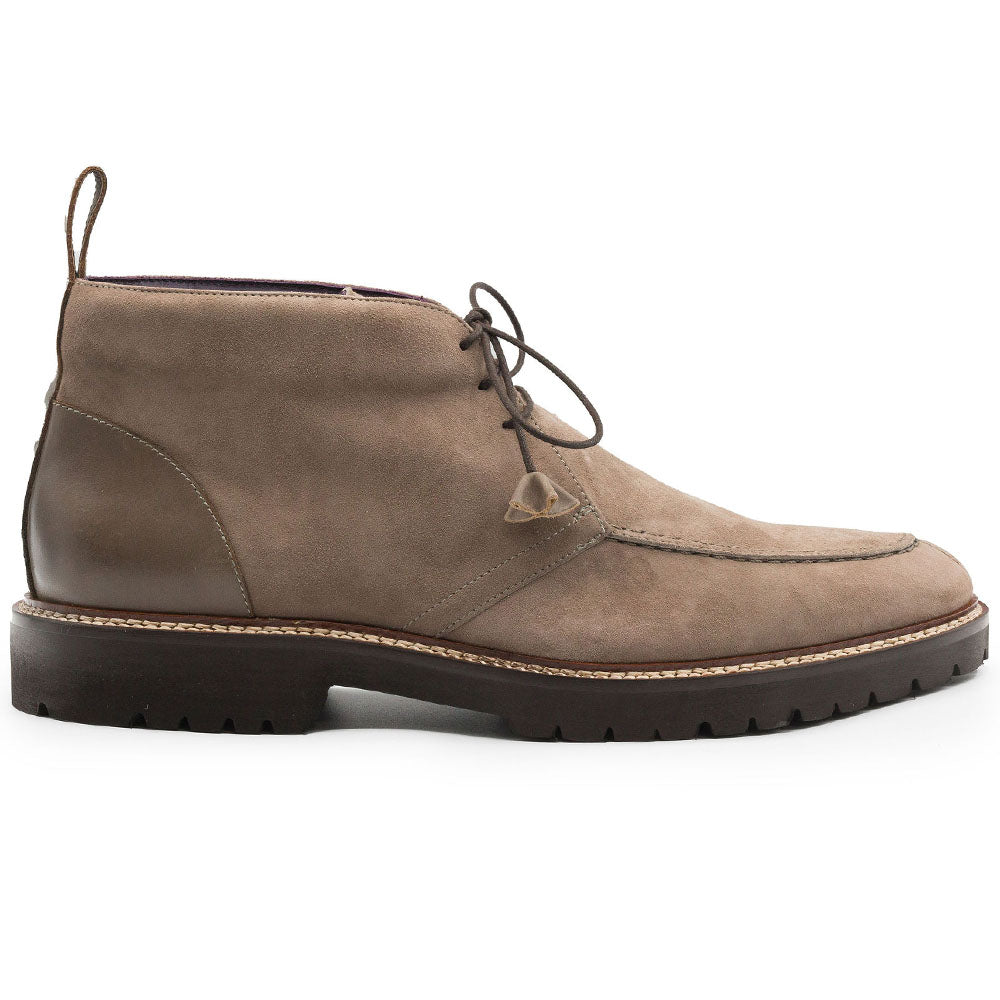 46-605-TPE Bota Chukka de Piel de Cabra Ante Italiana CAMPO HIGH, Topo