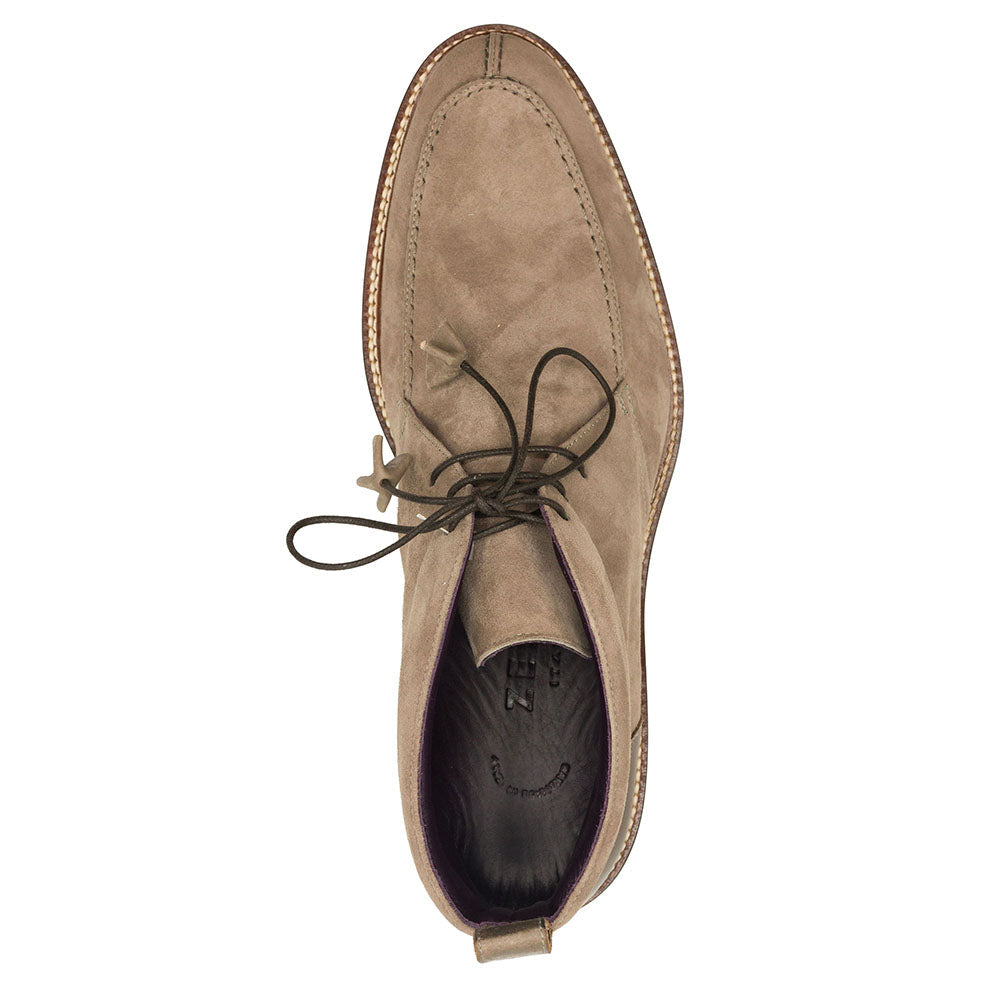46-605-TPE Bota Chukka de Piel de Cabra Ante Italiana CAMPO HIGH, Topo