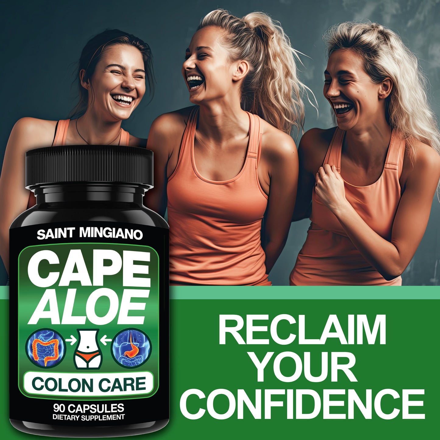 Cape Aloe Colon Cleanse, Detox & Flush - 90 Capsules. Gentle Constipation Relief