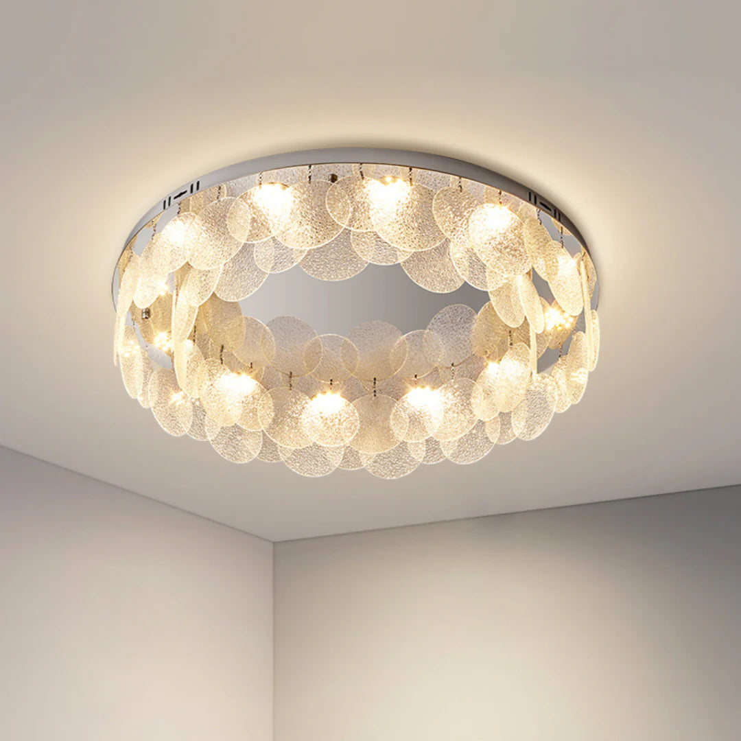 Lámpara de Techo de Cristal Casper Disc