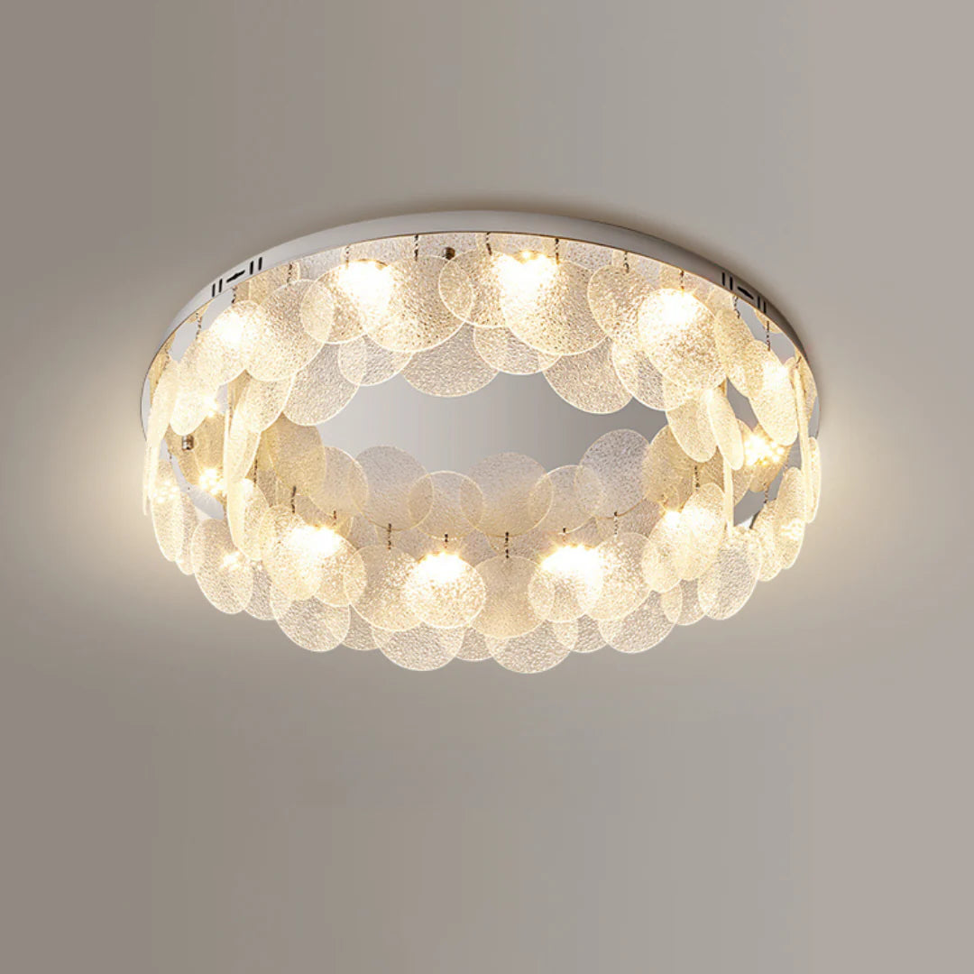 Lámpara de Techo de Cristal Casper Disc
