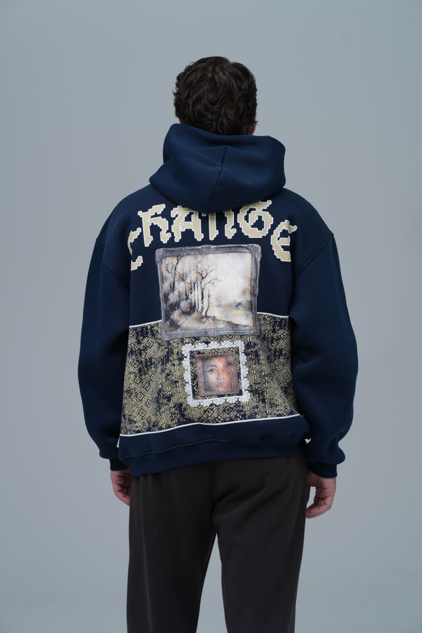 "Change" Panelled Hoodie