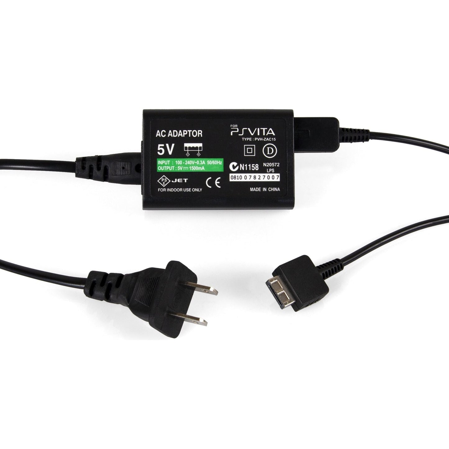 Cargador y cable de datos para PlayStation Vita