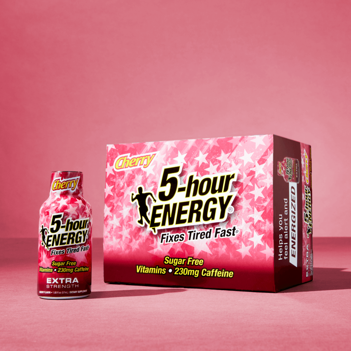 Bebidas energéticas de 5 horas sabor cereza extrafuerte