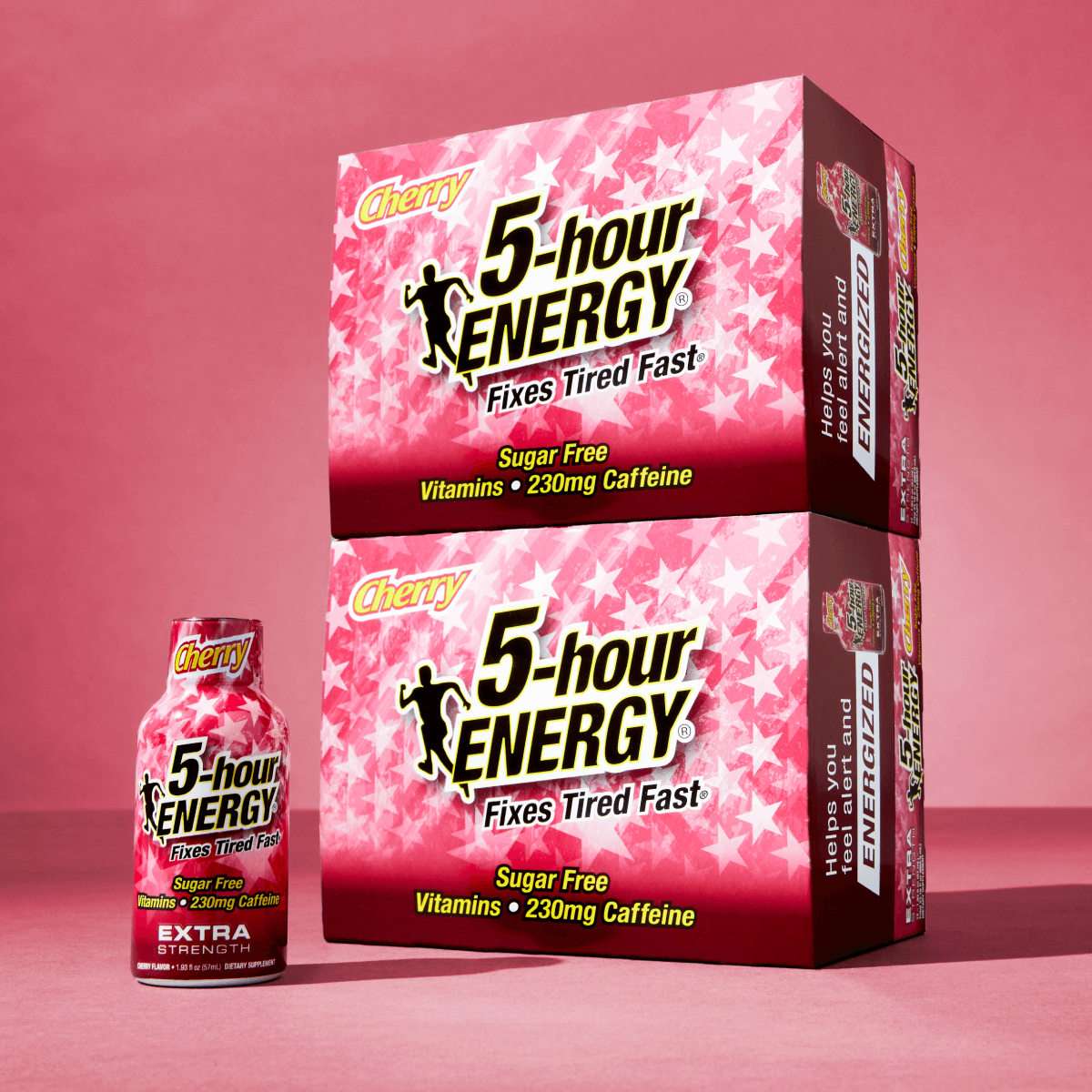 Paquete de 24 tomas de 5-hour ENERGY Extra Strength, sabor cereza, 1.93 fl oz