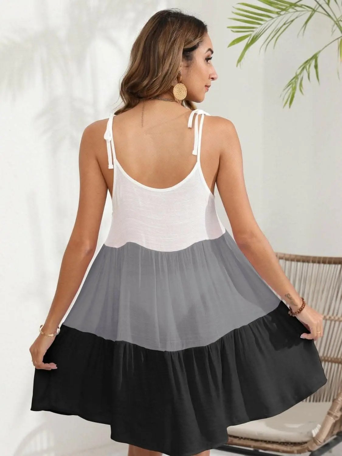 Dresses Trendsi swimwear - Chic Color Block Beach Dress
