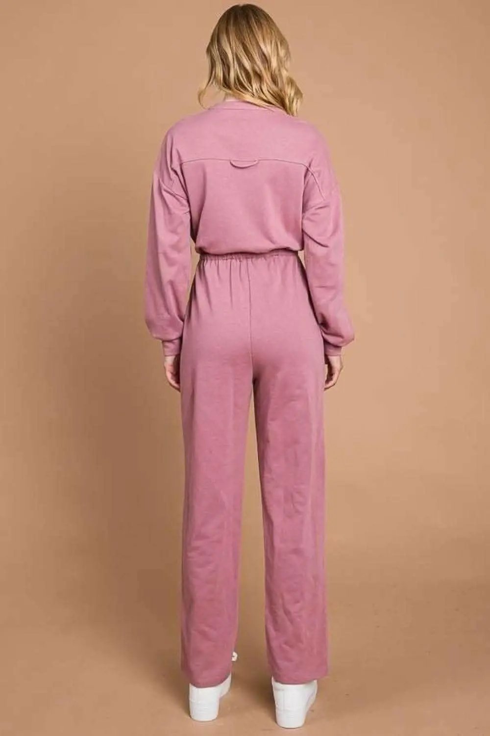 Shirts Trendsi Chic Button-Up Jumpsuit Women's TikTok Outfit Cinched Waist Elevate Style