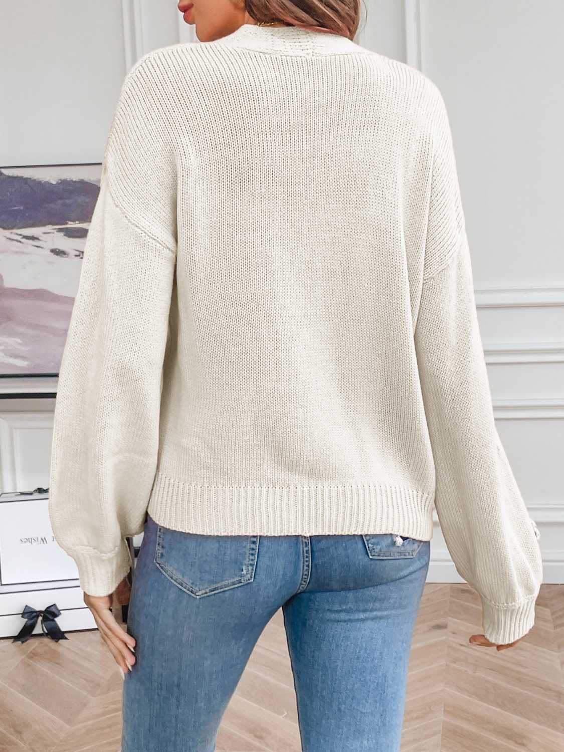 Trendsi Floral Cardigan Open Front — Lightweight Layering Piece