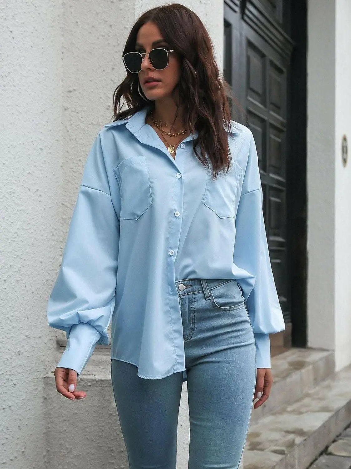 Accessories Trendsi just arrived - Chic Lantern Sleeve Shirt