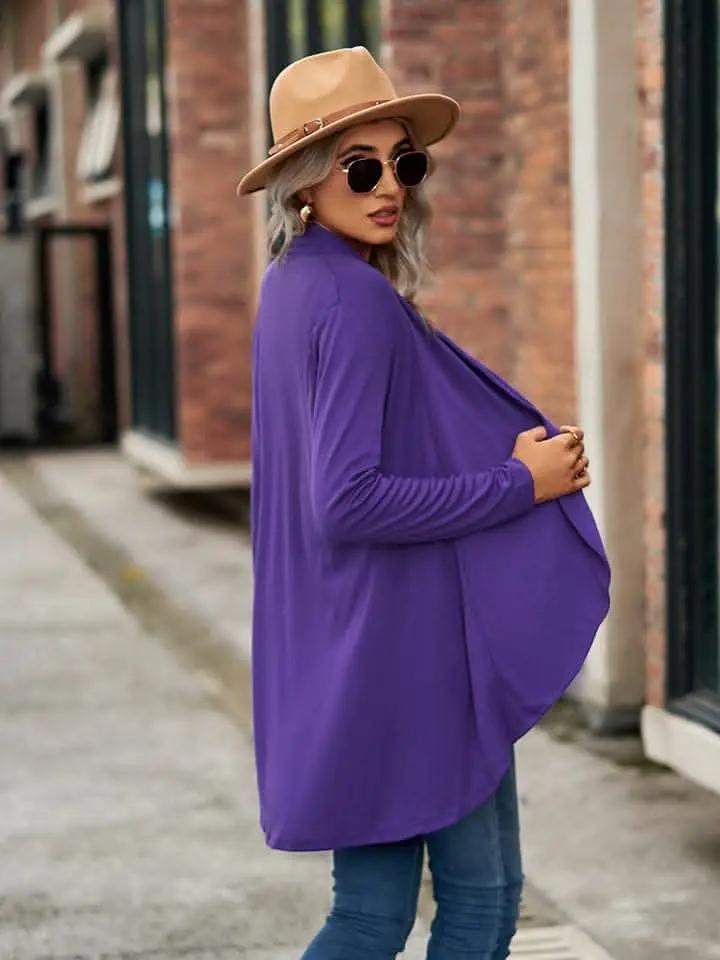 Sweaters Trendsi Chic Long Sleeve Cardigan - Opaque