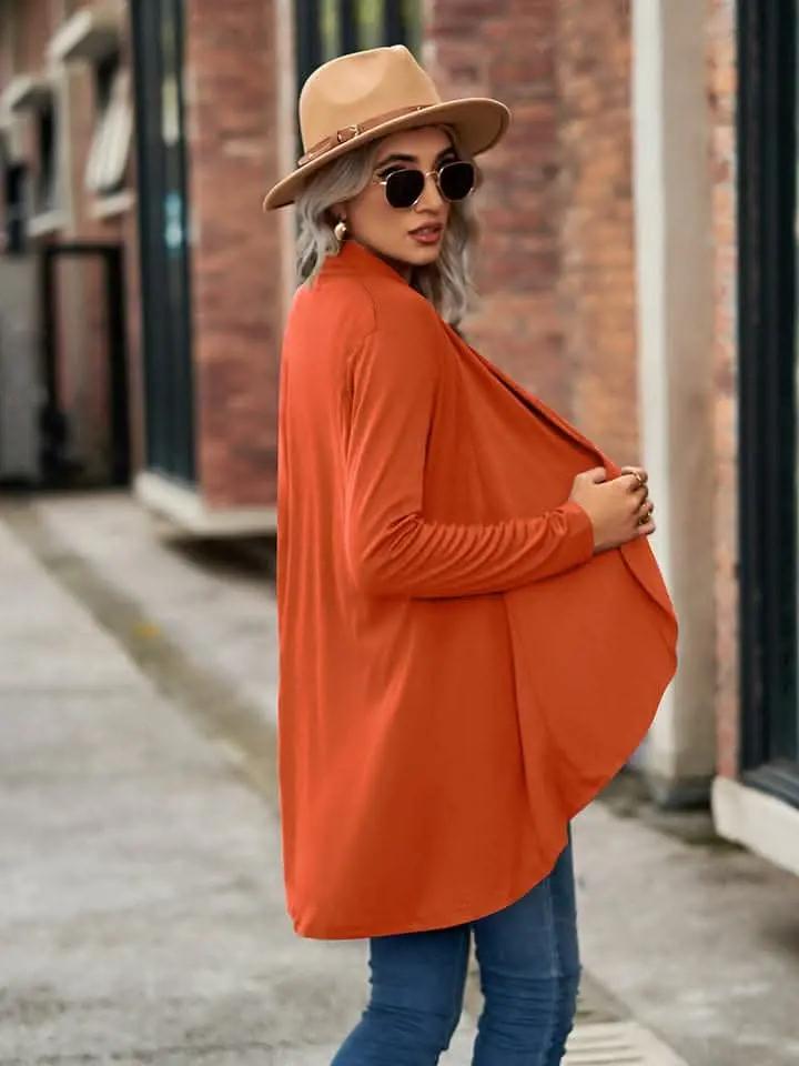 Sweaters Trendsi Chic Long Sleeve Cardigan - Opaque
