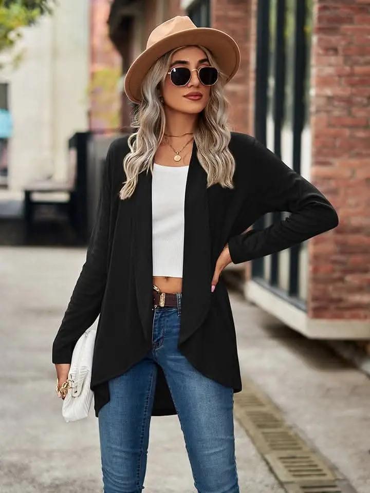 Sweaters Trendsi Chic Long Sleeve Cardigan - Opaque