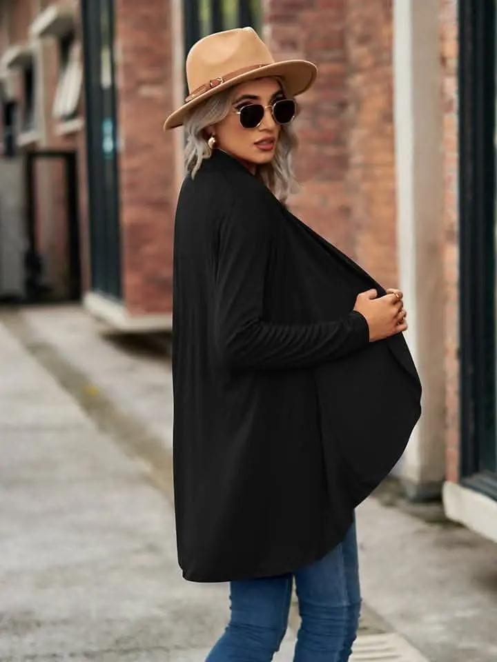 Sweaters Trendsi Chic Long Sleeve Cardigan - Opaque