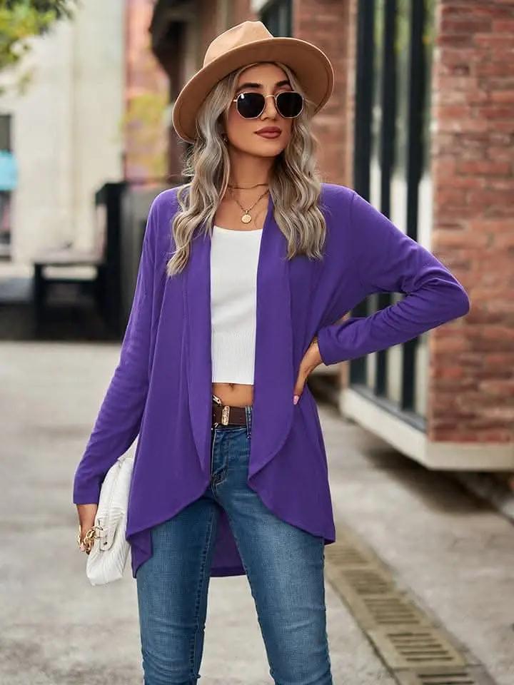 Sweaters Trendsi Chic Long Sleeve Cardigan - Opaque