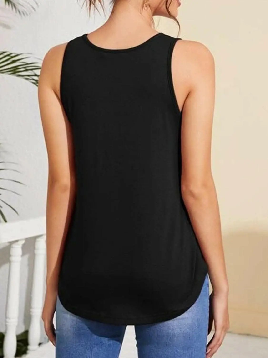 Trendsi V-Neck Tank Top Stretch Fabric — Chic Layering Essential