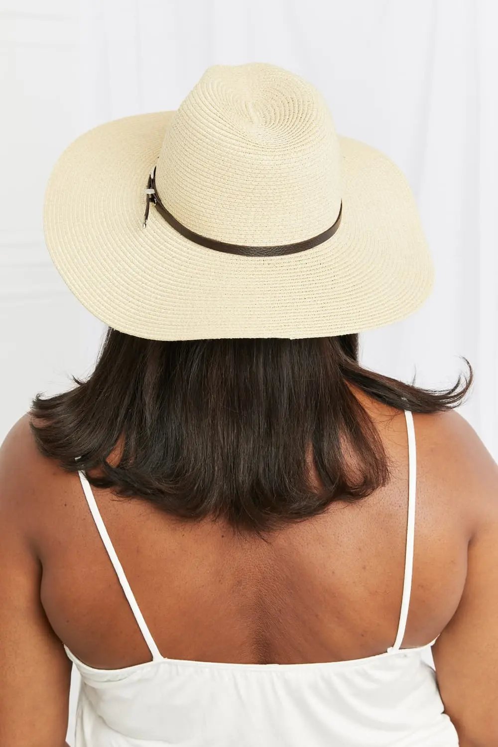 Ivory Straw Fedora Hat by Trendsi – Quality Woven Design, One Size