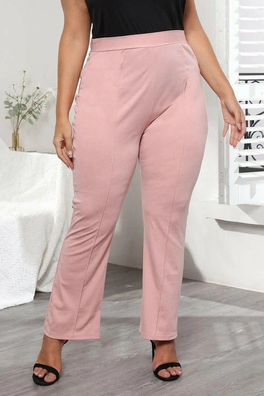 Pants Trendsi plus - Chic curvy trousers in solid colors