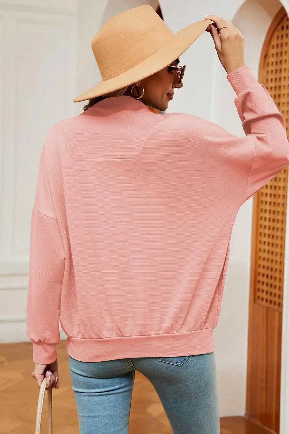 Trendsi Half-Zip Sweatshirt Women's — Casual Comfort Pullover