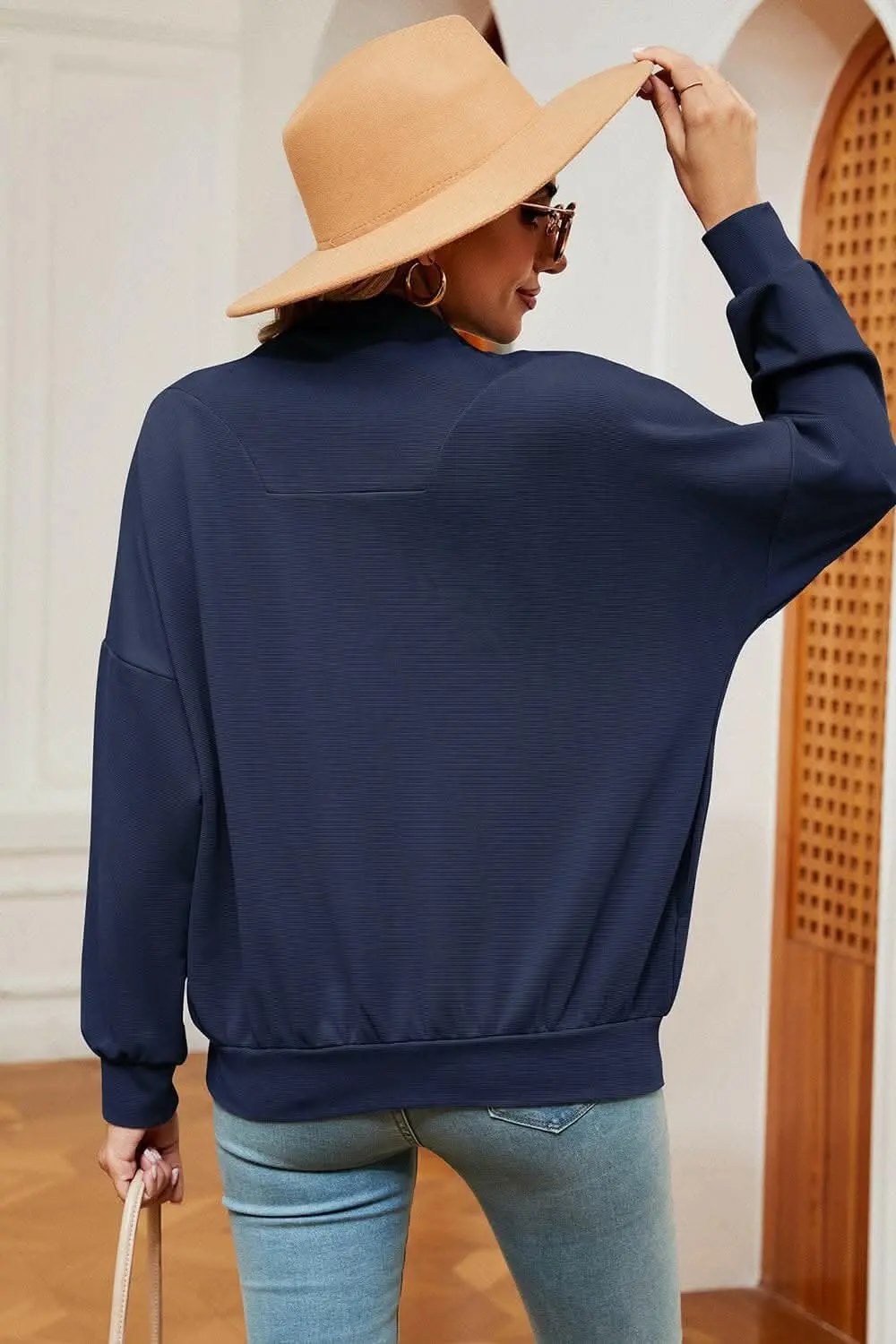 Trendsi Half-Zip Sweatshirt Women's — Casual Comfort Pullover