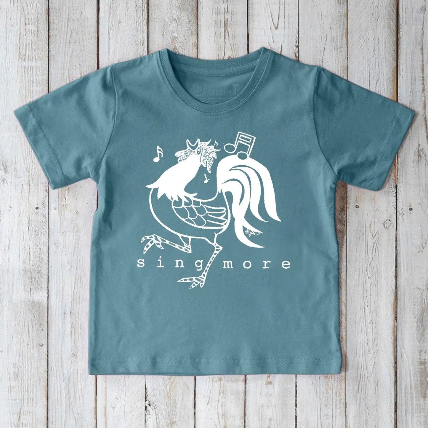 "Sing More" Rooster T-Shirt for Kids