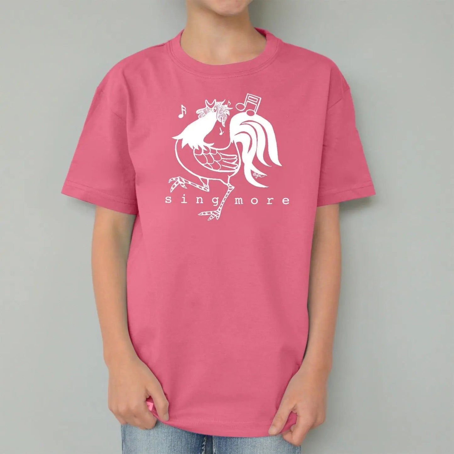 "Sing More" Rooster T-Shirt for Kids