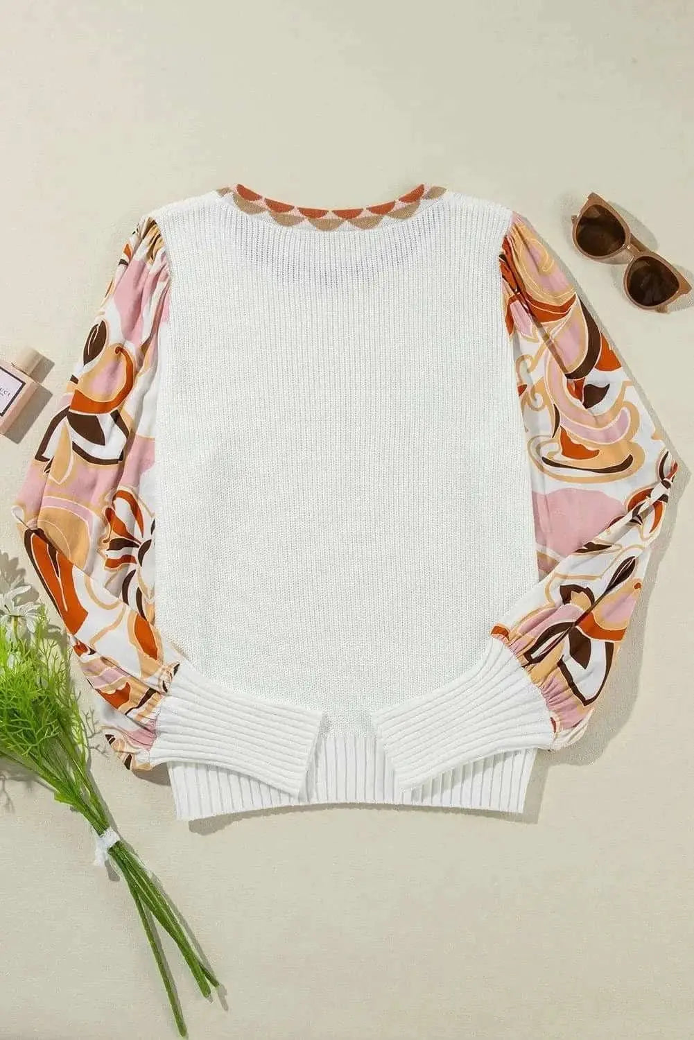 Sweaters Trendsi Knit Top Women's Chic Lantern Sleeve Fashion Top Comfortable Fit