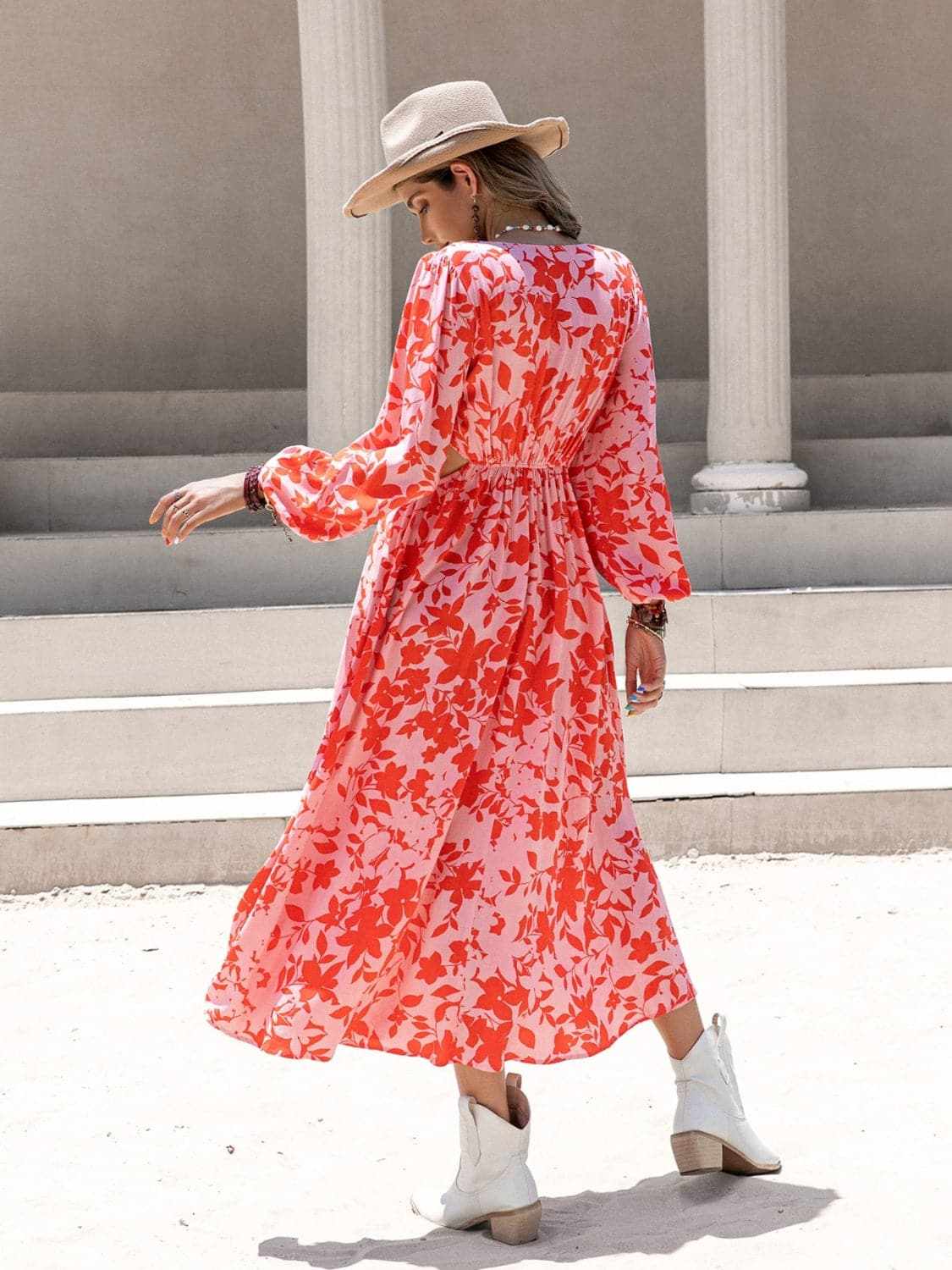 Dresses Trendsi Chic midi dress with tied cutout