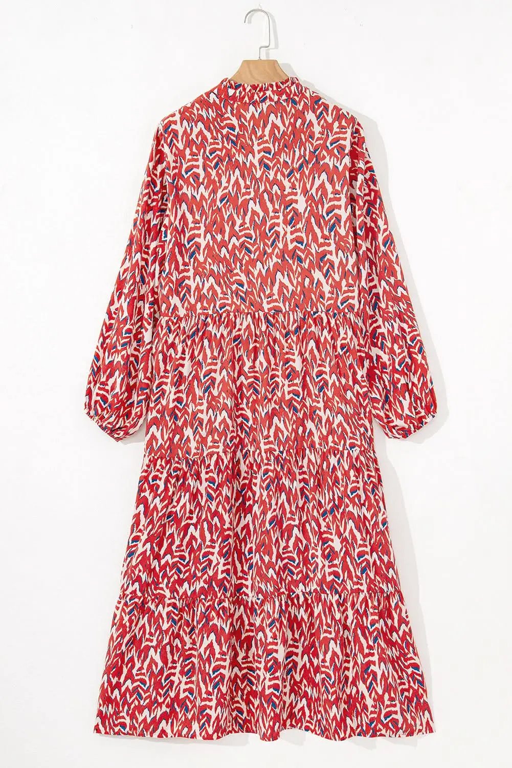 Dresses Love Salve Abstract Maxi Dress Women's Plus Size V-Neck Chic Daily Wear
