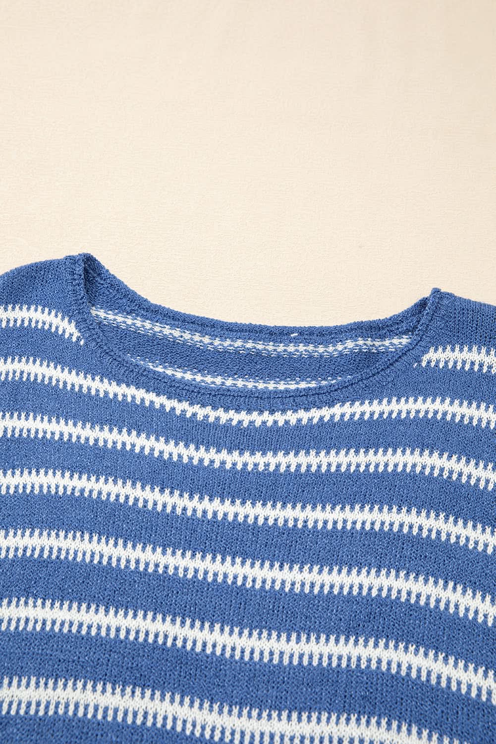 Sweaters Love Salve Striped Sweater Women's Daily Wear Knit Top Soft, Casual