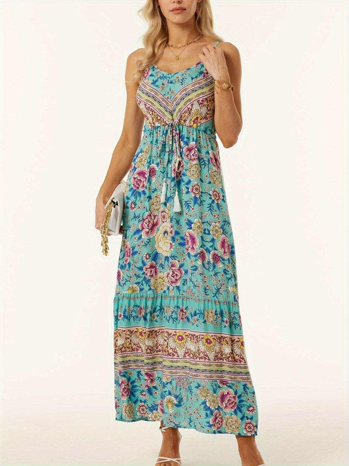 just arrived Trendsi Printed Midi Dress Women's Fashion Casual Chic Style