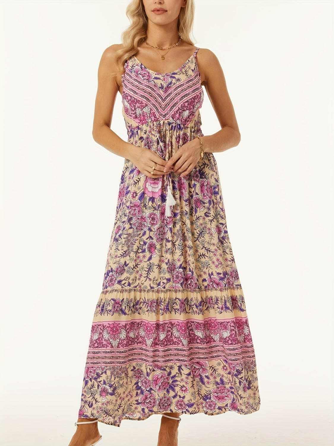 just arrived Trendsi Printed Midi Dress Women's Fashion Casual Chic Style