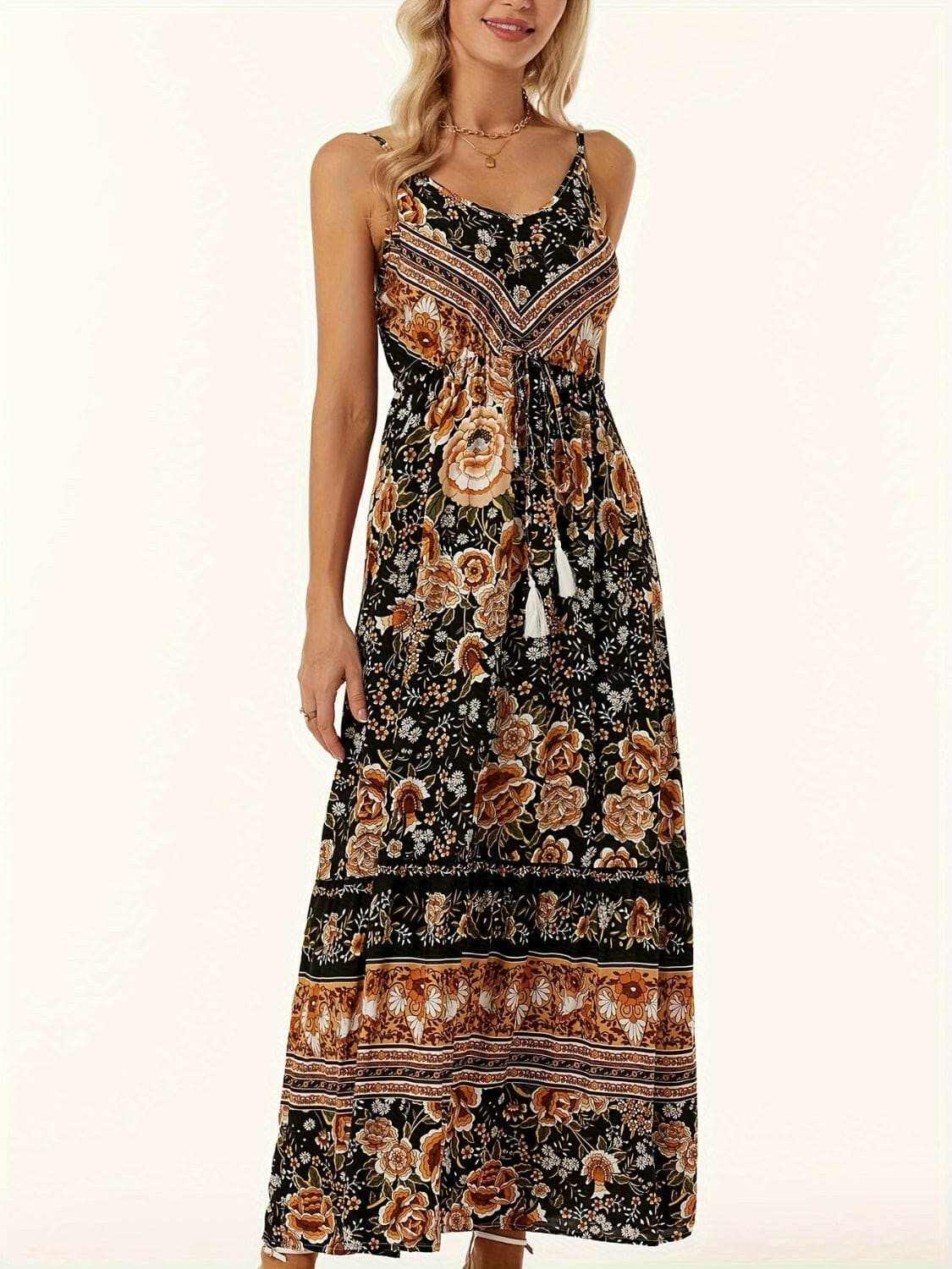 just arrived Trendsi Printed Midi Dress Women's Fashion Casual Chic Style