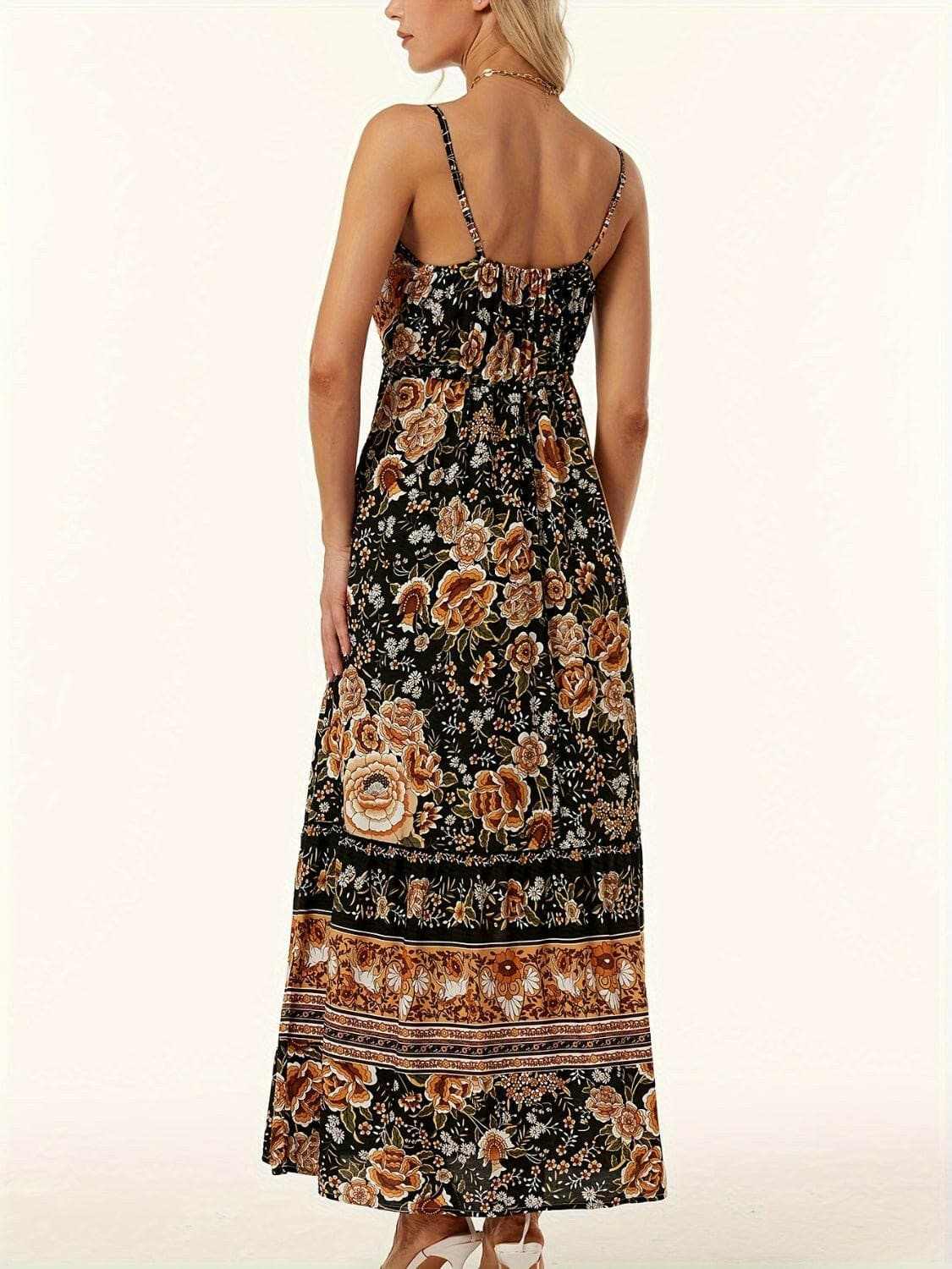 just arrived Trendsi Printed Midi Dress Women's Fashion Casual Chic Style
