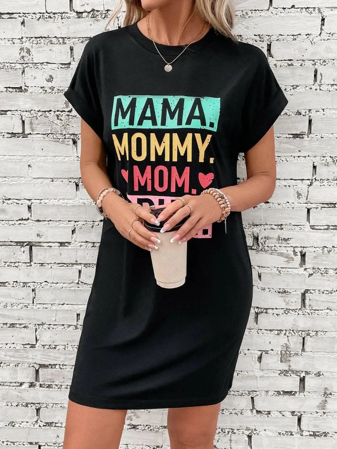 Dresses Trendsi Chic sheer graphic mini dress