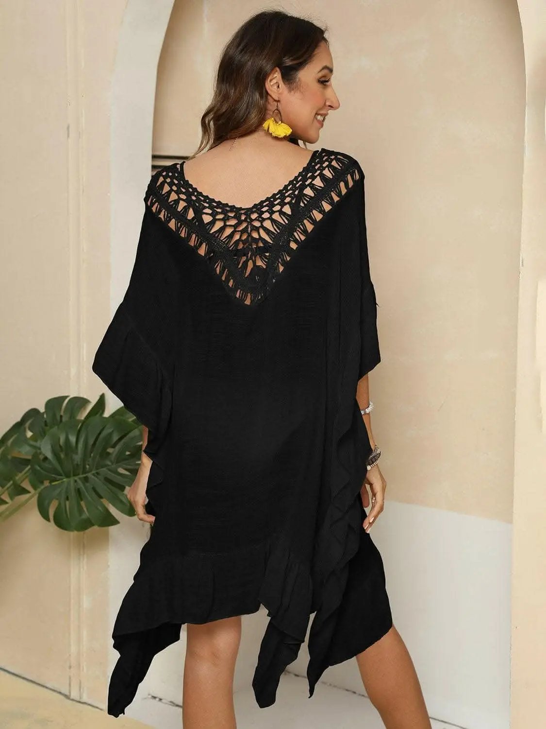 T-Shirts Trendsi just arrived - Chic sheer ruffled beach cover-up