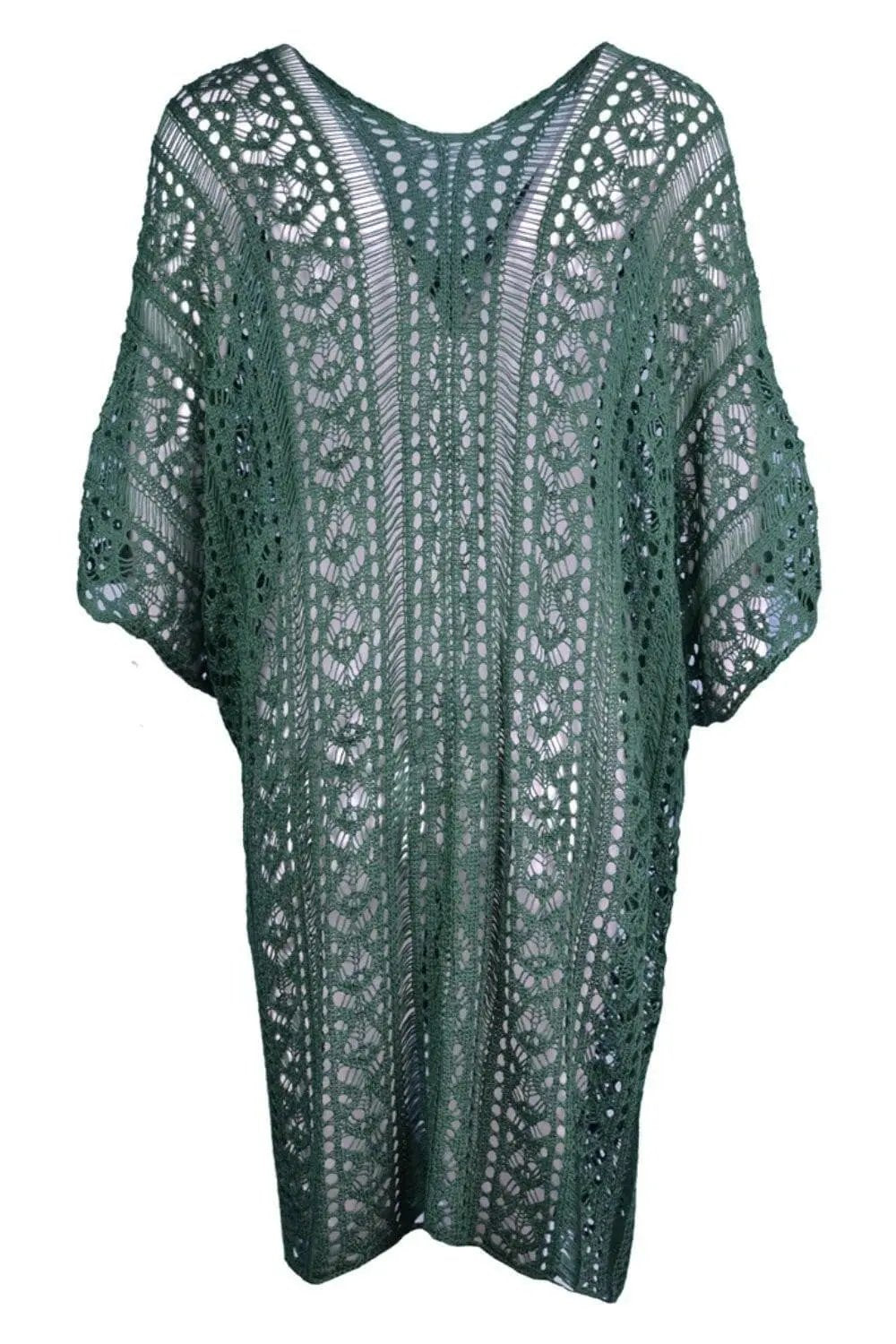 Swimwear Cover-up - Sheer V-Neck Tassels - Chic