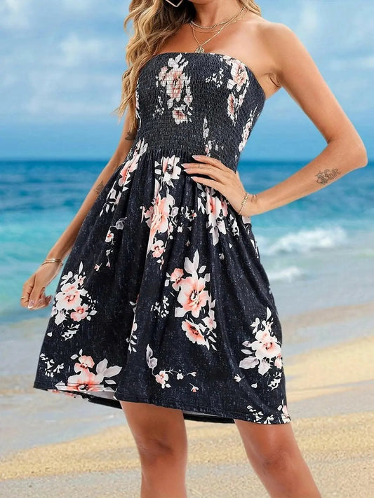 Llegaron los vestidos de Trendsi: Minivestido fruncido elegante con paneles transparentes