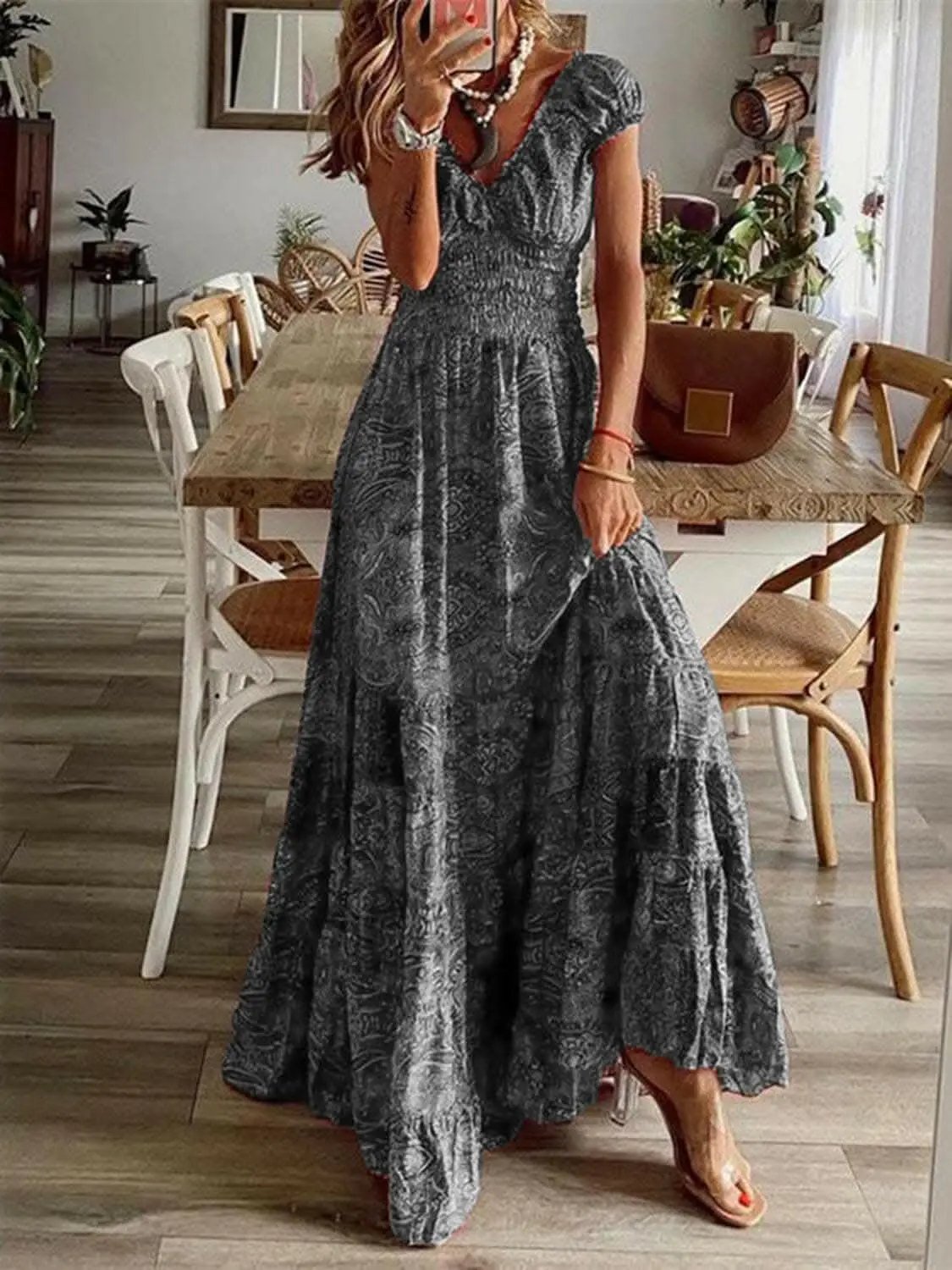 Dresses Trendsi Chic smocked v-neck dress