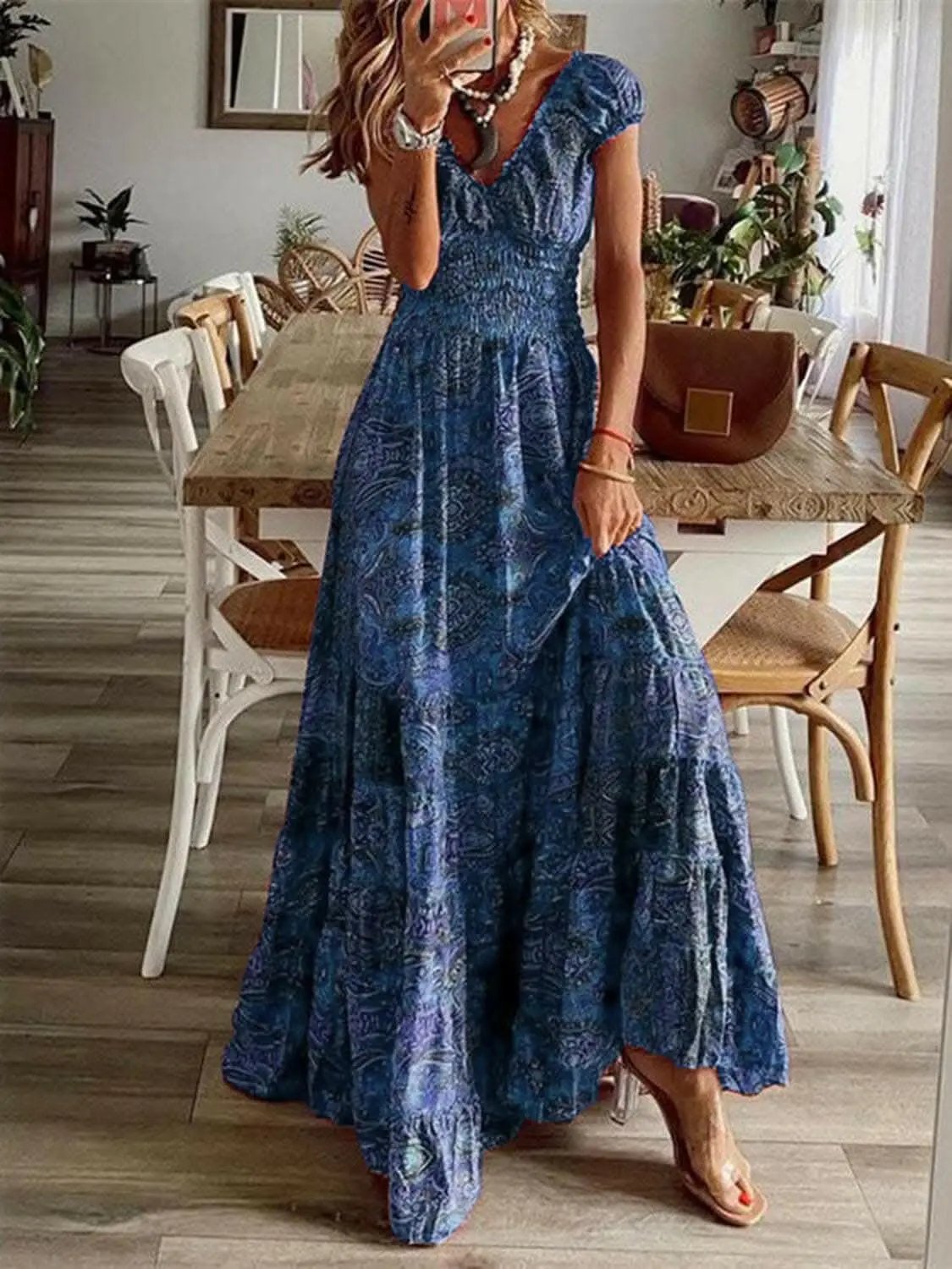 Dresses Trendsi Chic smocked v-neck dress