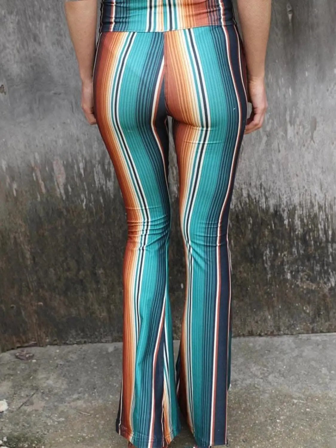 Trendsi Pants - Chic striped bootcut trousers - Premium Quality