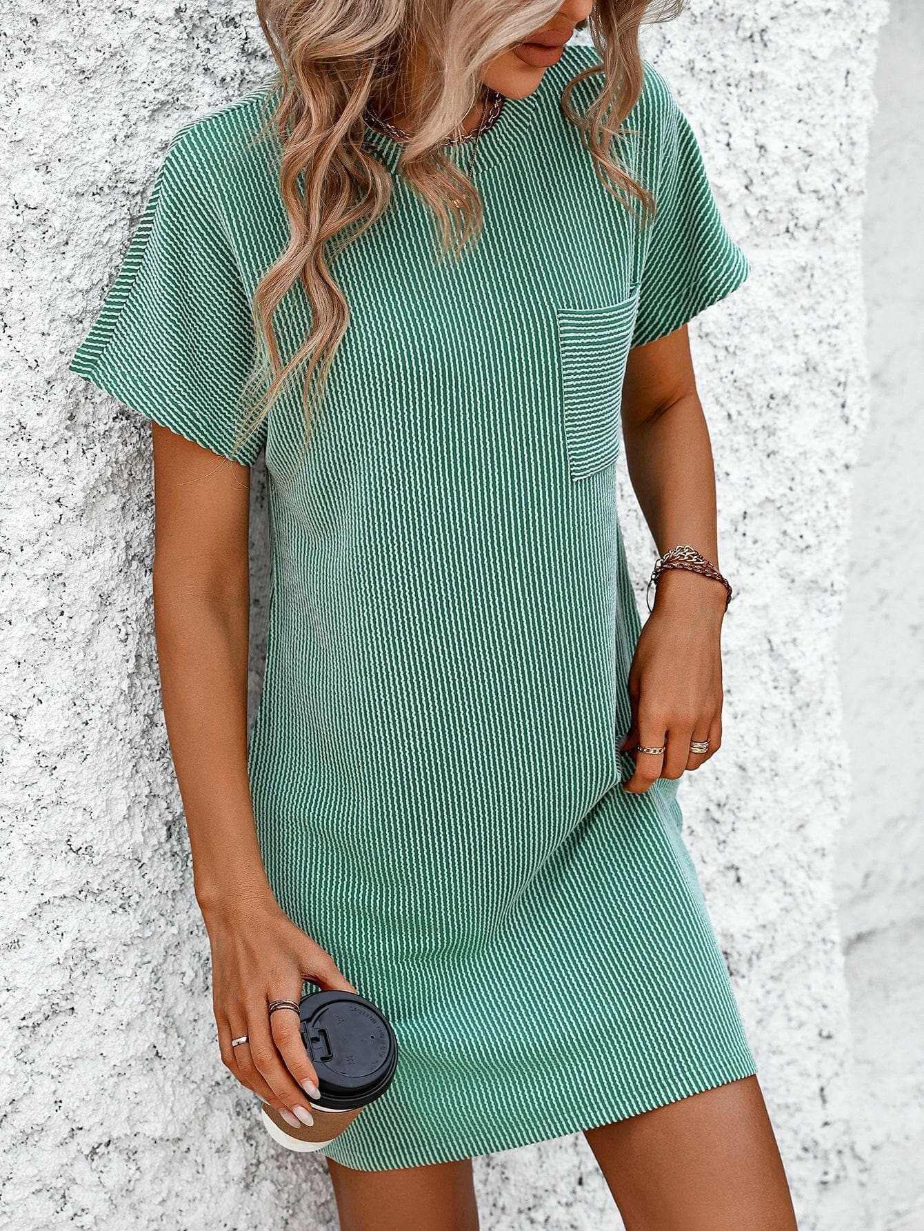 Dresses Trendsi just arrived - Chic striped mini dress with pockets