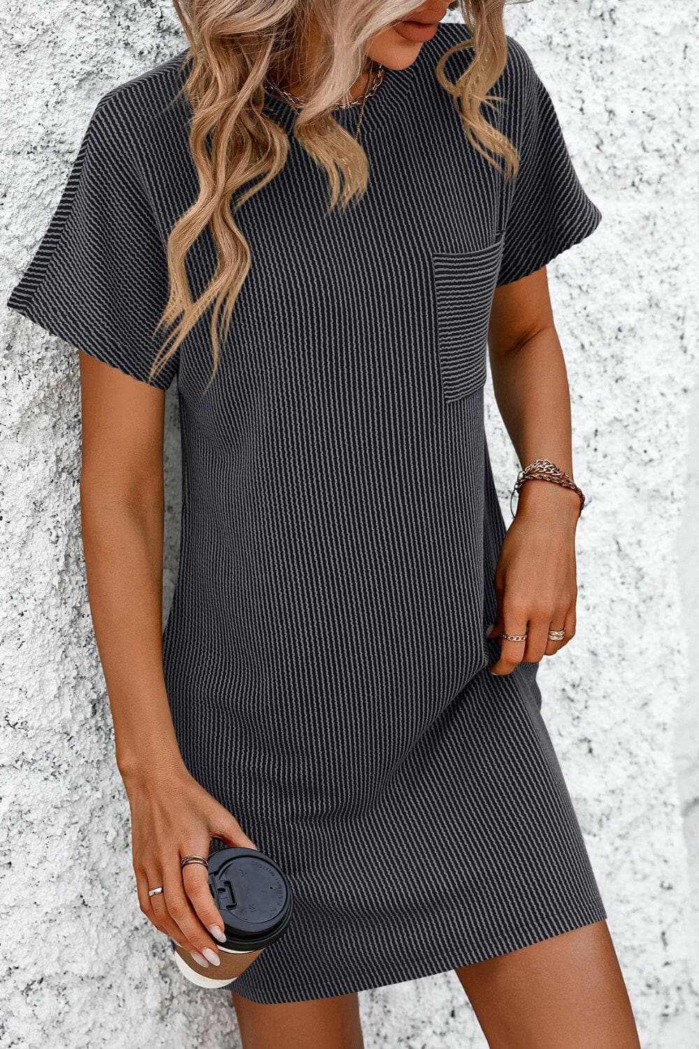 Dresses Trendsi just arrived - Chic striped mini dress with pockets