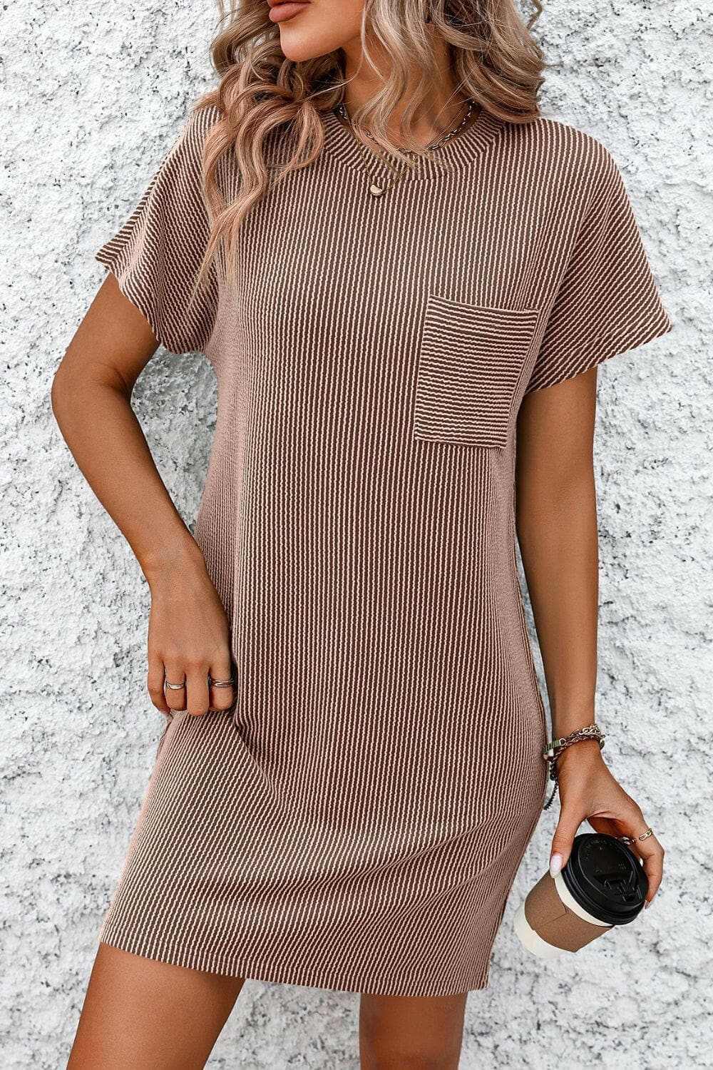 Dresses Trendsi just arrived - Chic striped mini dress with pockets