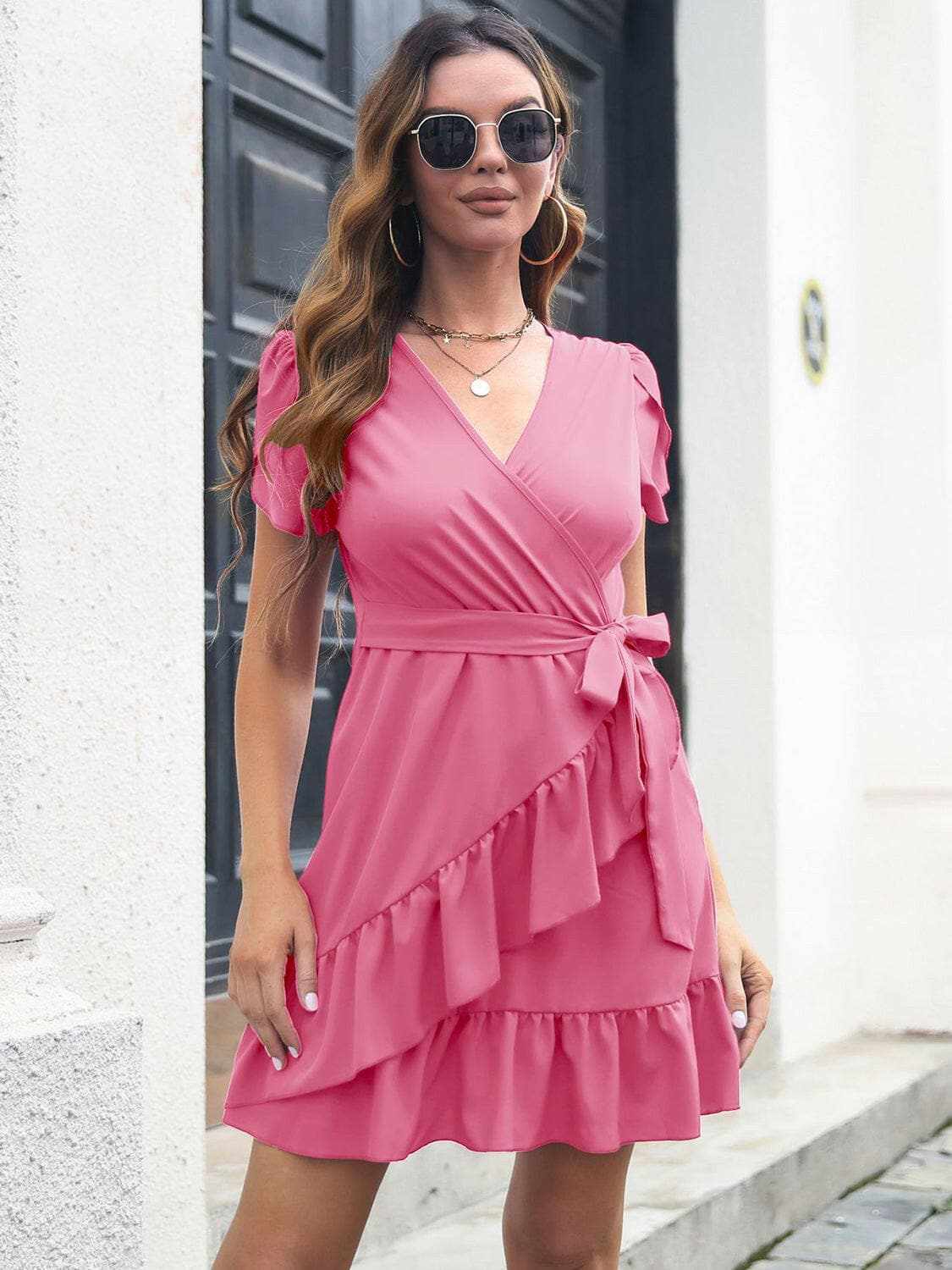 Dresses Trendsi swimwear - Chic surplice dress with sheer details