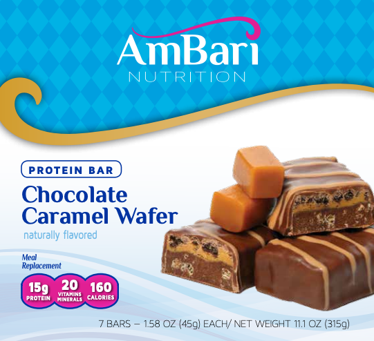 Barritas de chocolate, caramelo y oblea