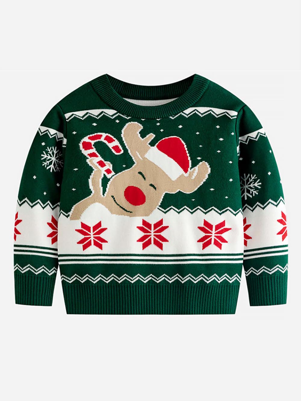 Christmas Reindeer Jacquard Family Matching Sweater | NCS