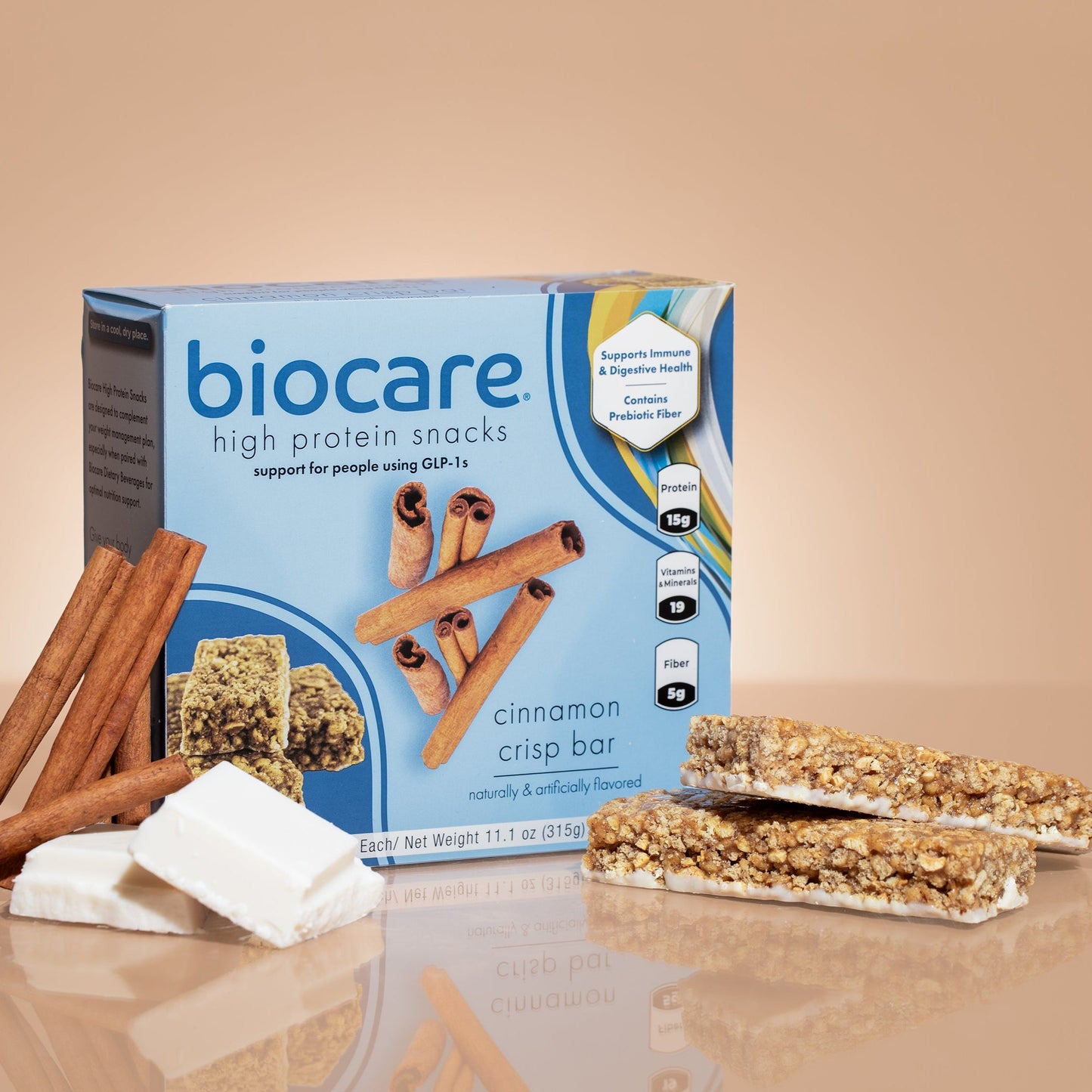 Barrita Crujiente de Canela Alta en Proteínas