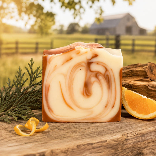 Jabón Artesanal de Sebo y Leche de Cabra Cítrico de Cedro