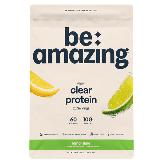 Proteína vegana transparente