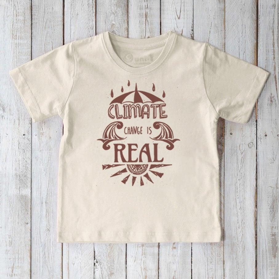 "Climate Change Is Real" T-Shirt for Kids